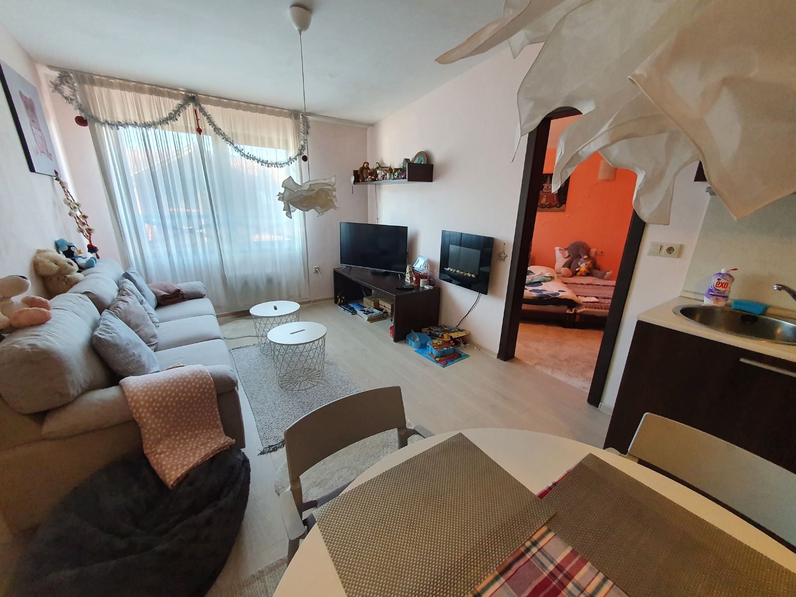 Spacious two bedroom apartment for sale next to the gondola lift in Bansko