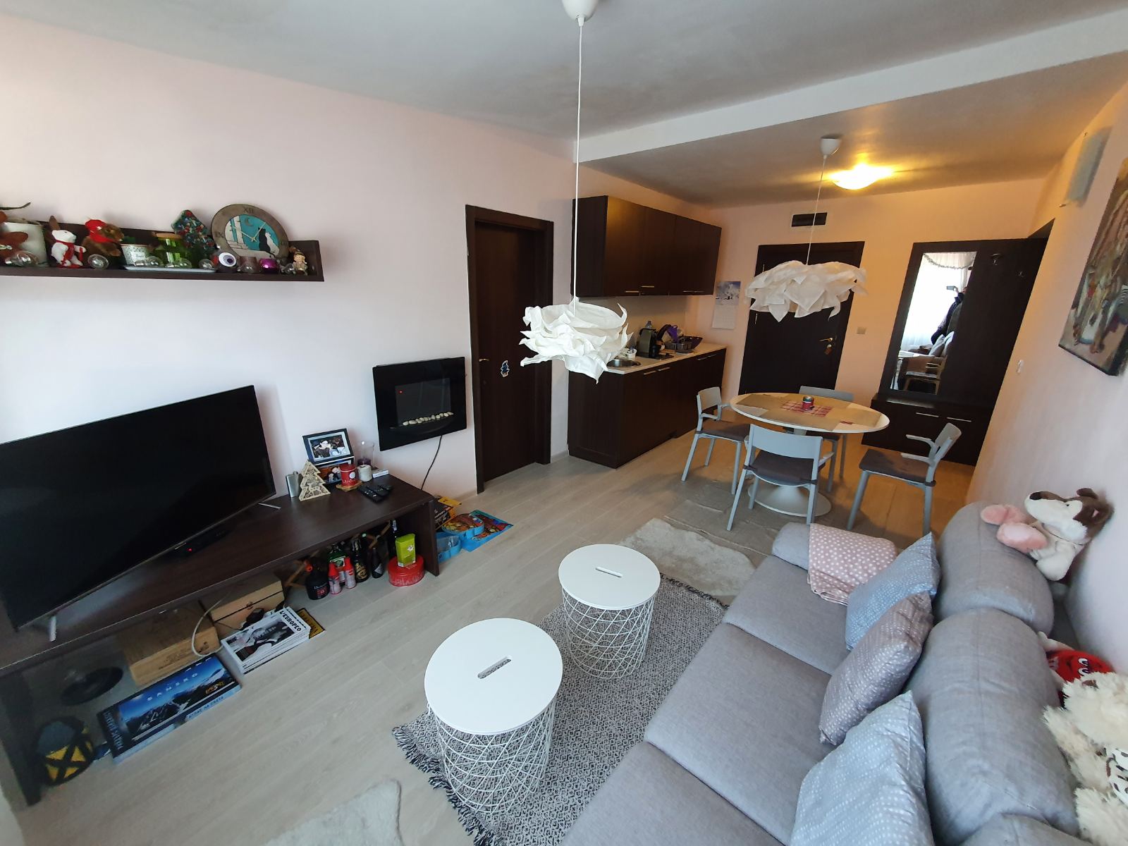 Spacious two bedroom apartment for sale next to the gondola lift in Bansko