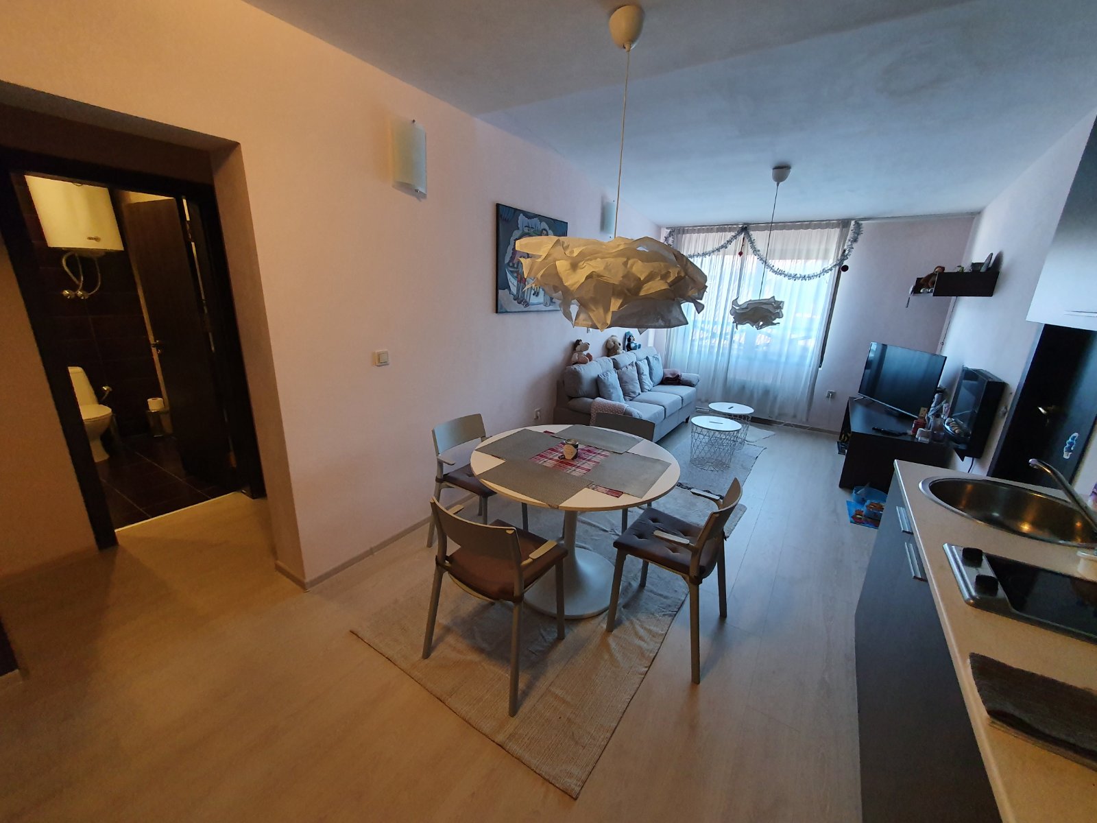 Spacious two bedroom apartment for sale next to the gondola lift in Bansko