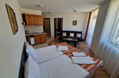 Furnished one bedroom apartment with a terrace overlooking the Pirin Mountains