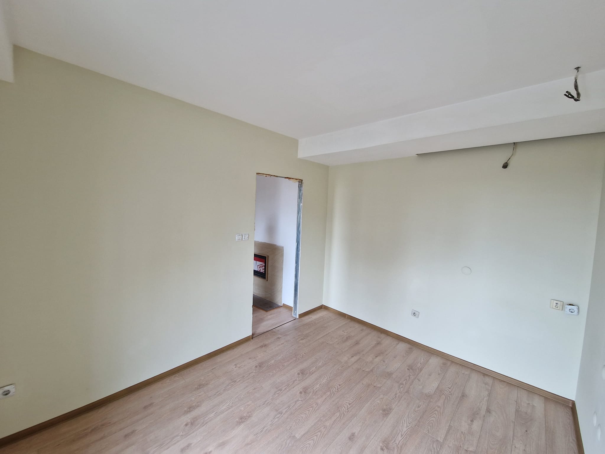 One bedroom apartment with a spacious porchway in a residential building with a low fee