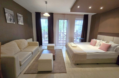 Stylishly furnished studio for sale in the hotel part of Green Life, Bansko