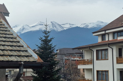 Spacious, practically furnished studio for sale 250 meters from the ski lift in Bansko