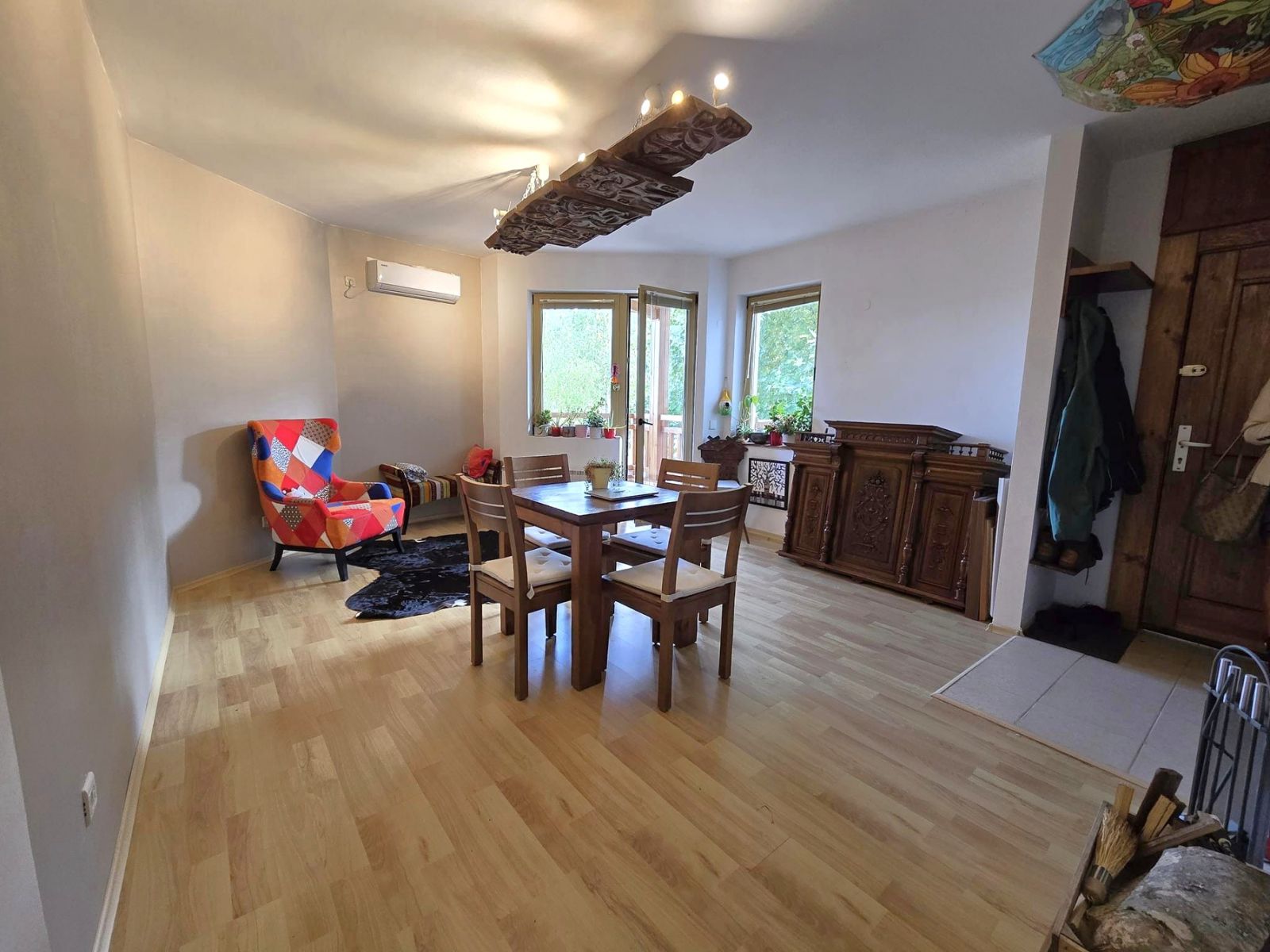 Furnished in Alpine style, a two-room apartment in the prestigious complex St. John Hill, Bansko