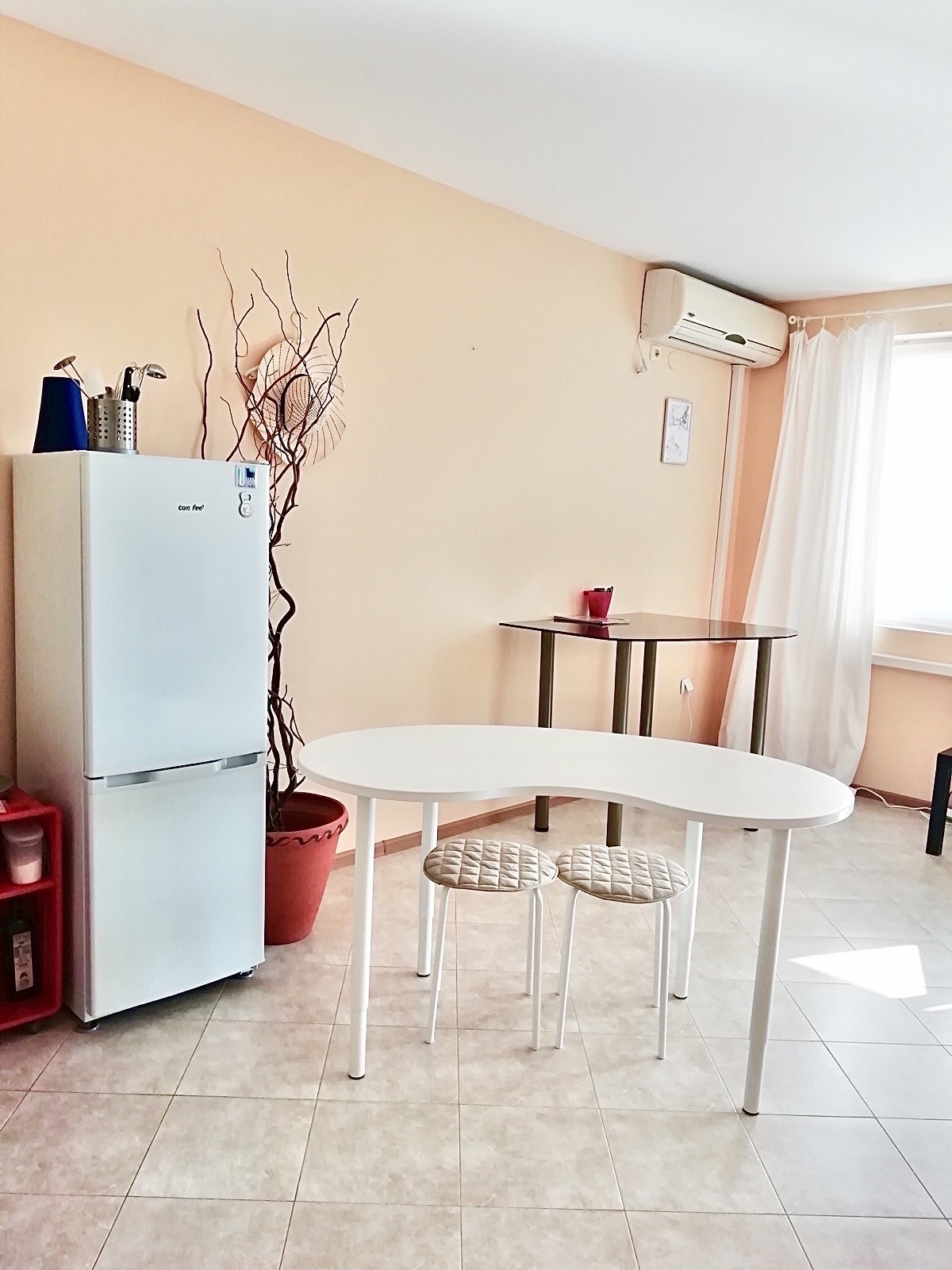 Large, furnished studio in Sunny Beach with low maintenance fee