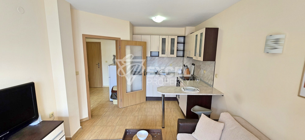 One-bedroom apartment in Sveti Vlas, 150 m from the beach, Aqua Dreams complex