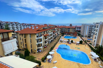 Furnished studio for sale in Sveti Vlas, with partial sea view