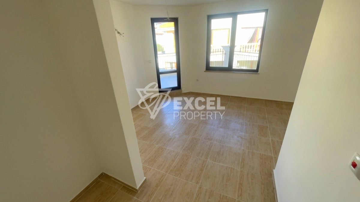 First line studio apartment in Sveti Vlas with sea view.