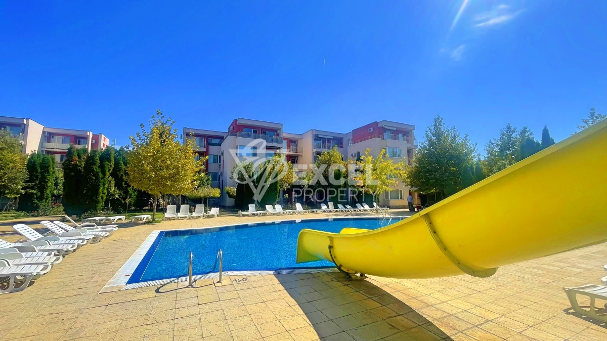 Furnished, one bedroom apartment in Sunny Beach, complex Nessebar Fort Noks