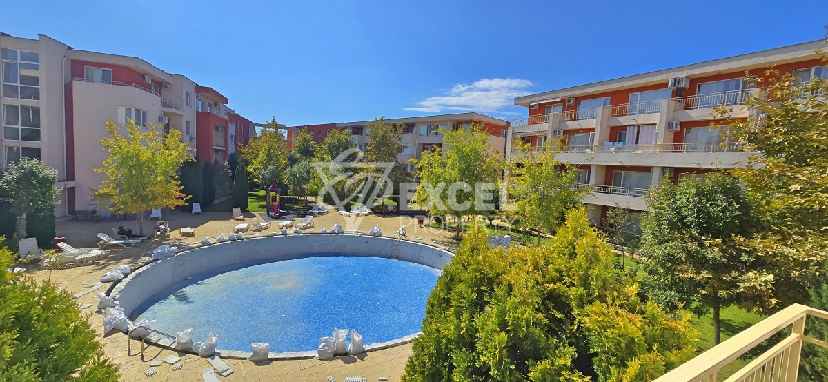 Furnished, one bedroom apartment in Sunny Beach, complex Nessebar Fort Noks