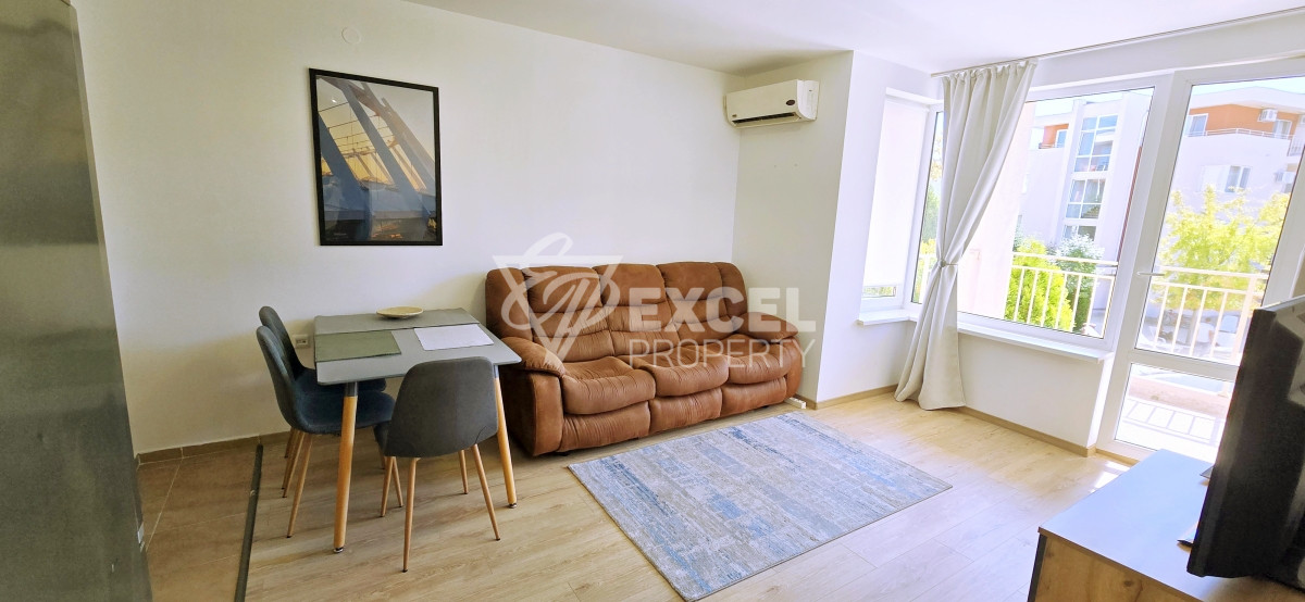 Furnished, one bedroom apartment in Sunny Beach, complex Nessebar Fort Noks