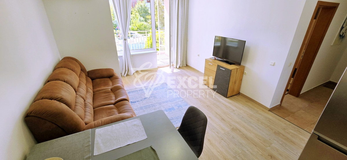 Furnished, one bedroom apartment in Sunny Beach, complex Nessebar Fort Noks