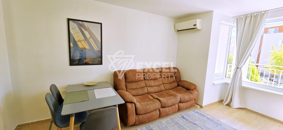 Furnished, one bedroom apartment in Sunny Beach, complex Nessebar Fort Noks