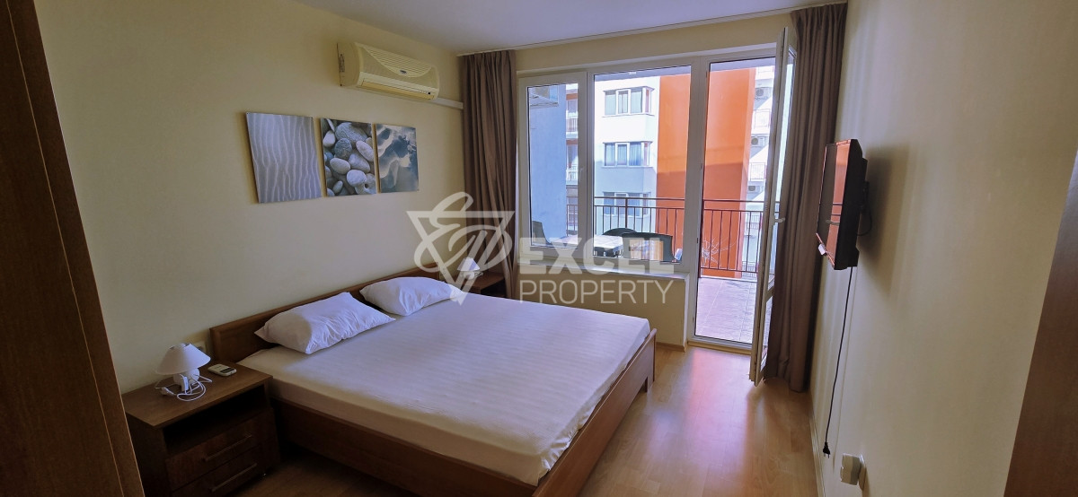 Apartment with sea view in Grand Resort Fort Noks complex, Sveti Vlas. First line