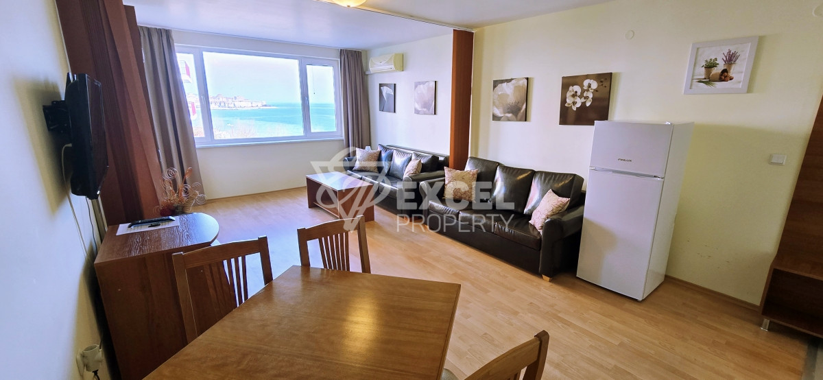 Apartment with sea view in Grand Resort Fort Noks complex, Sveti Vlas. First line