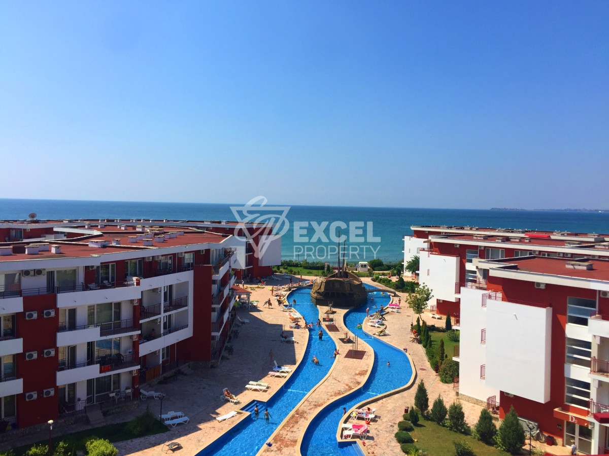 Furnished one bedroom apartment with sea view - Privilege Fort Noks complex, Elenite. First line