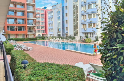 Affordable furnished studio, central part of Sunny Beach