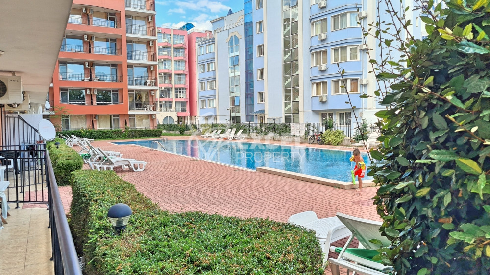 Affordable furnished studio, central part of Sunny Beach