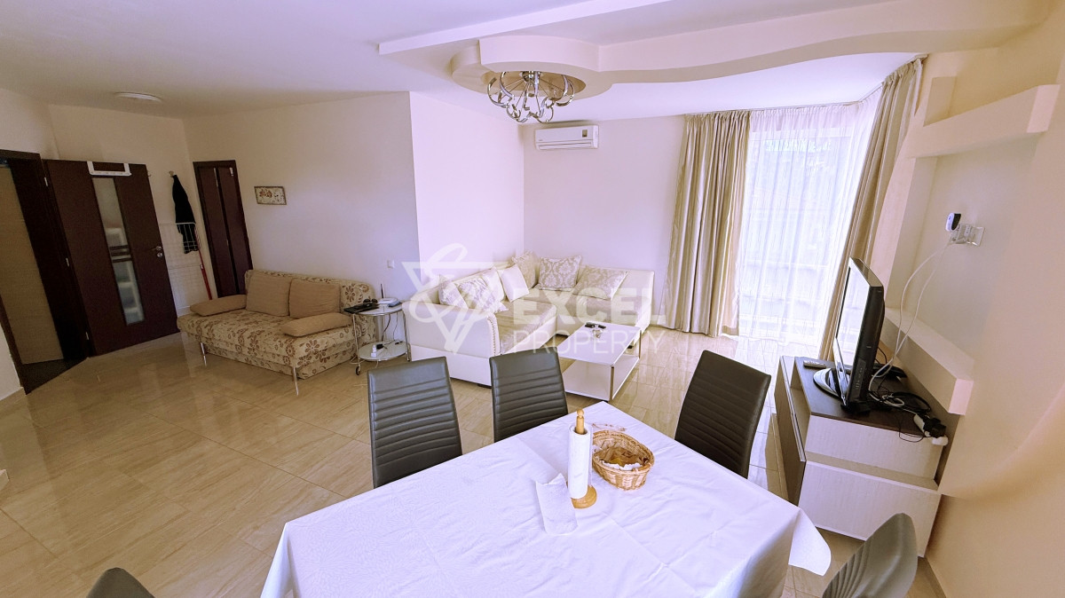 Two-bedroom, furnished apartment in VIP Image complex in Sunny Beach