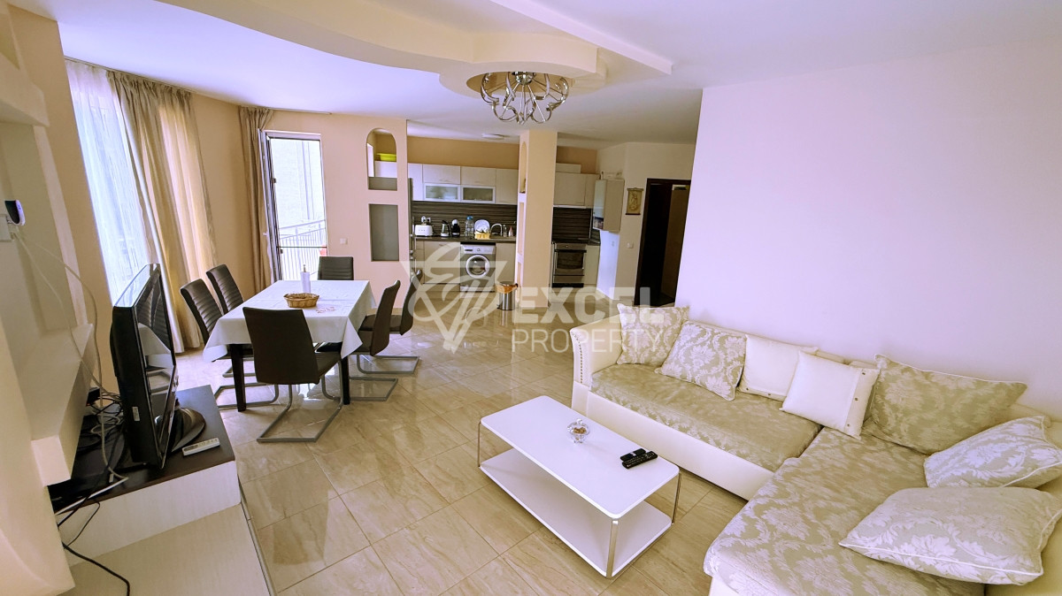 Two-bedroom, furnished apartment in VIP Image complex in Sunny Beach