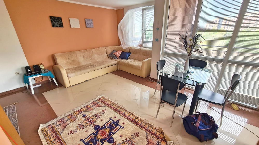 Furnished one bedroom apartment 300 m from the beach in Sunny Beach