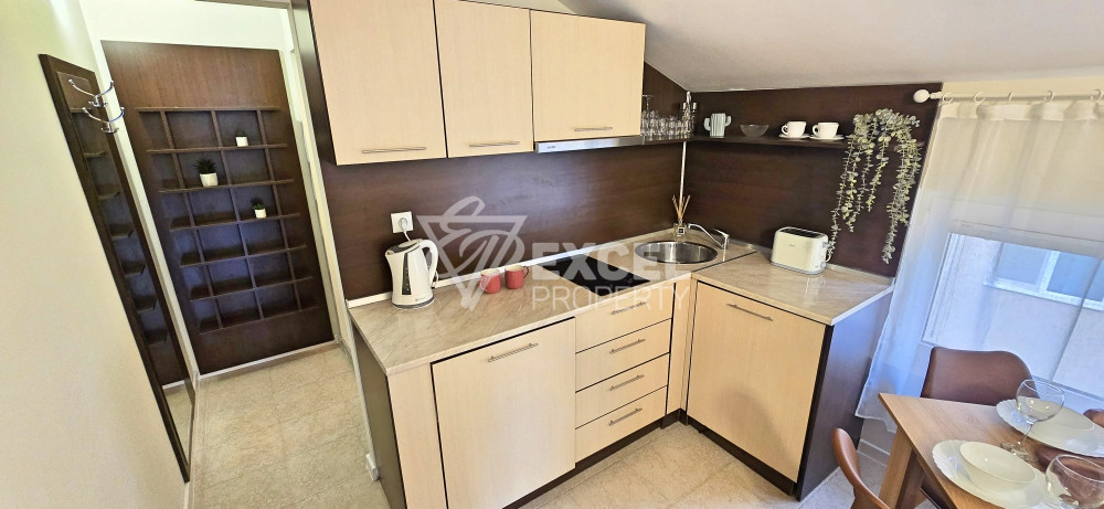 Beautifully furnished one-bedroom apartment in the center of Sunny Beach