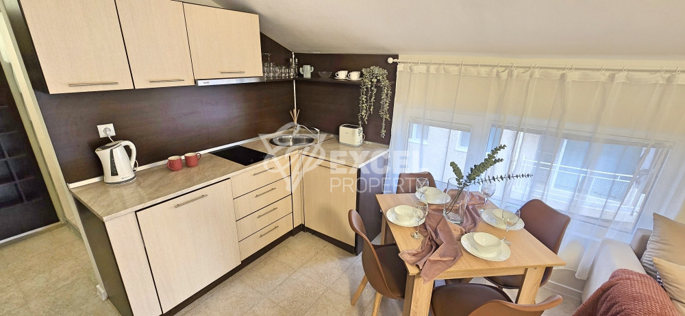 Beautifully furnished one-bedroom apartment in the center of Sunny Beach