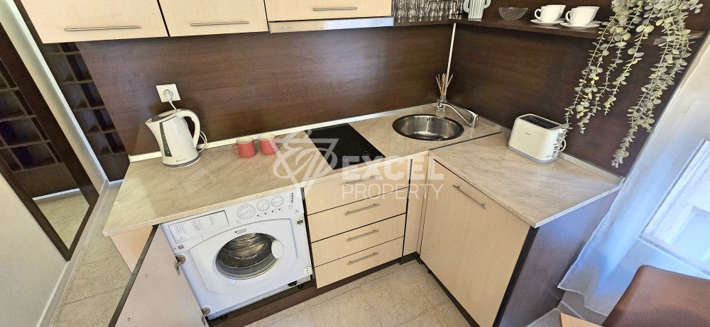 Beautifully furnished one-bedroom apartment in the center of Sunny Beach