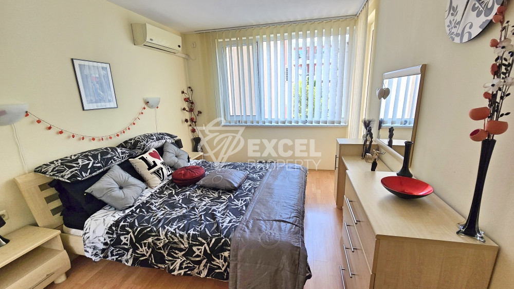 Stylish one-bedroom apartment with pool view in Nessebar Fort Club, Sunny Beach