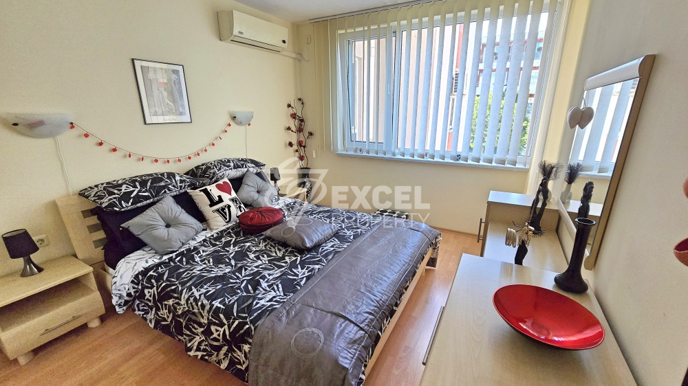 Stylish one-bedroom apartment with pool view in Nessebar Fort Club, Sunny Beach