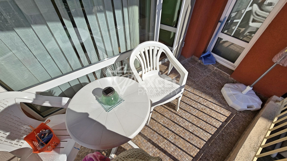 Stylish one-bedroom apartment with pool view in Nessebar Fort Club, Sunny Beach