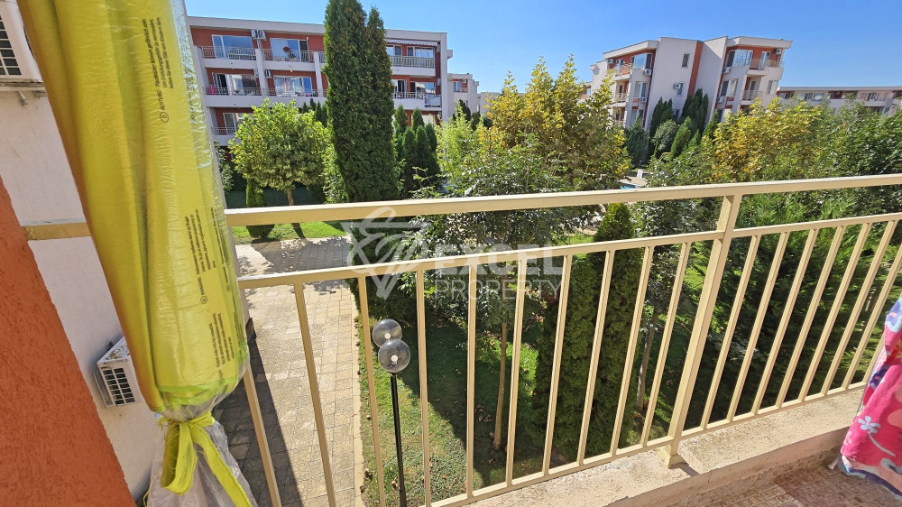 Stylish one-bedroom apartment with pool view in Nessebar Fort Club, Sunny Beach