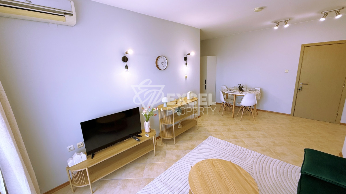 Furnished two-bedroom apartment after renovation in Sunny Beach Hills complex