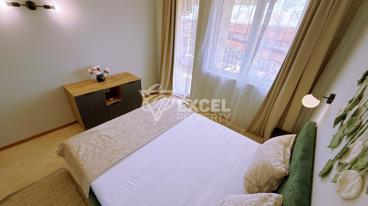 Furnished two-bedroom apartment after renovation in Sunny Beach Hills complex