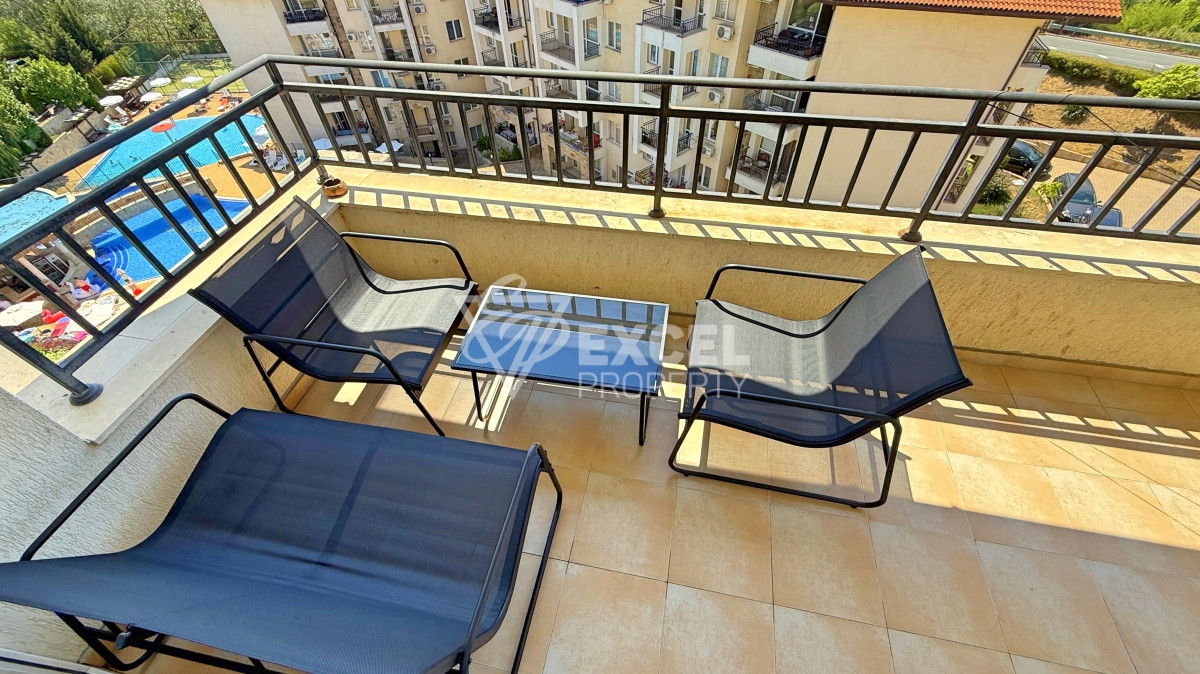 Furnished two-bedroom apartment after renovation in Sunny Beach Hills complex