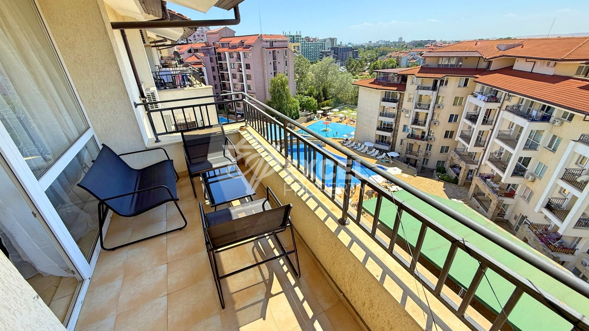 Furnished two-bedroom apartment after renovation in Sunny Beach Hills complex
