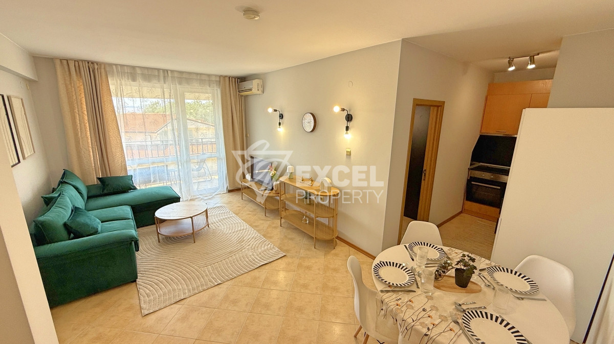 Furnished two-bedroom apartment after renovation in Sunny Beach Hills complex