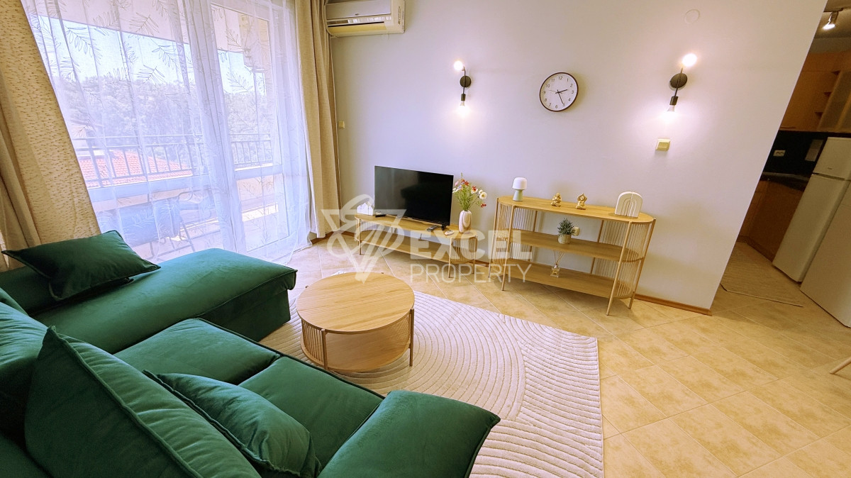 Furnished two-bedroom apartment after renovation in Sunny Beach Hills complex