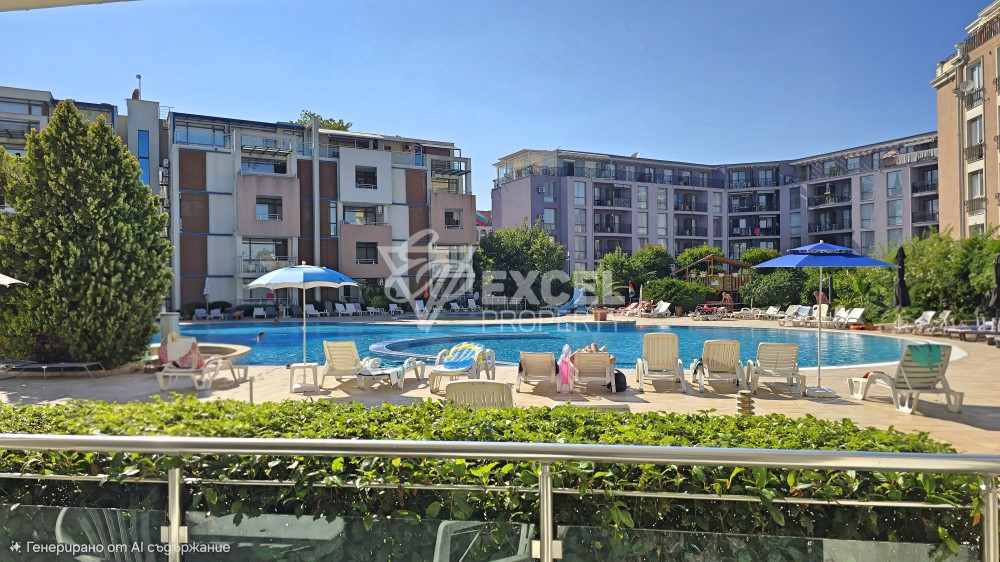 Furnished one-bedroom apartment in Sun City 1 complex, Sunny Beach – Cacao beach area