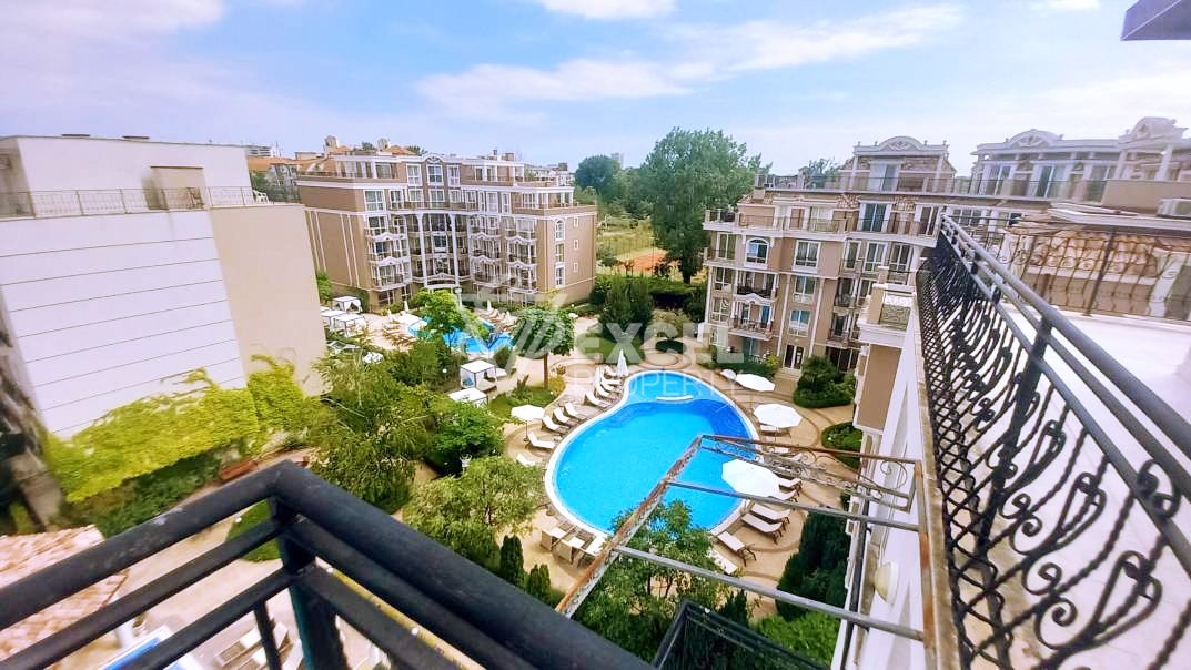 Two-bedroom, panoramic furnished property - Down Park complex, Sunny Beach