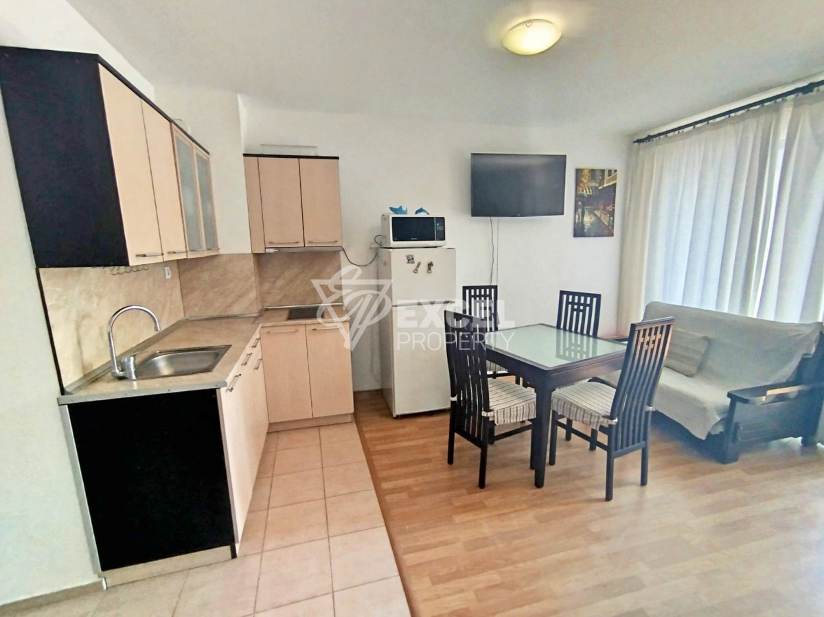 Studio with furniture and separate bedroom area - Aheloy, 200 m from the beach