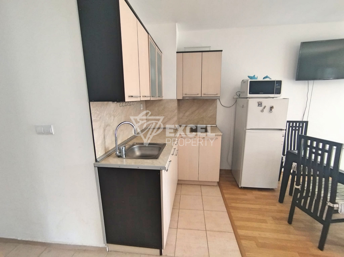 Studio with furniture and separate bedroom area - Aheloy, 200 m from the beach