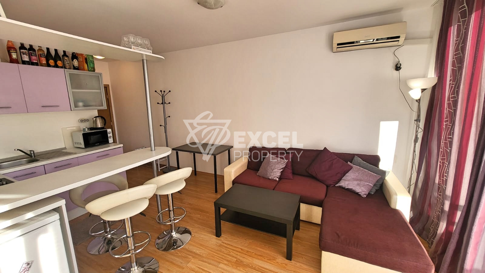 Two-bedroom furnished property with two terraces