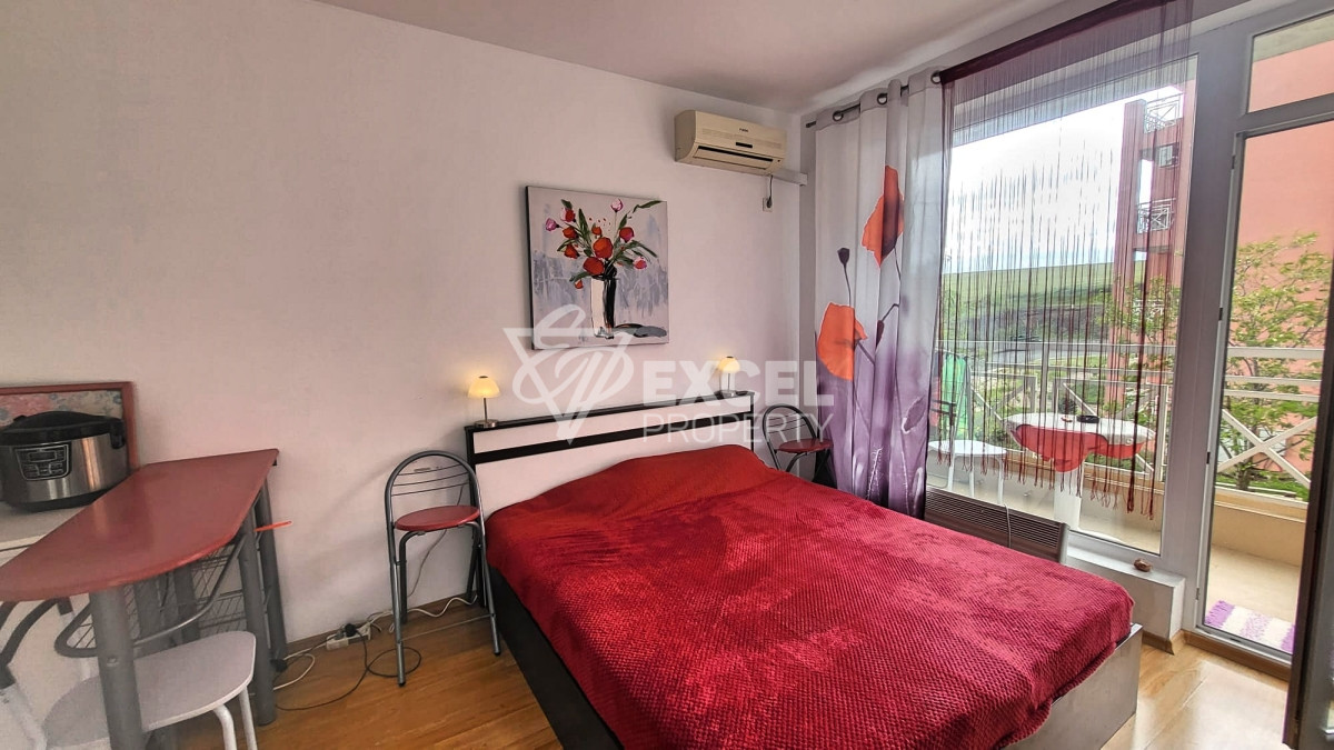 Stylish studio with balcony- Sunny Day 6, 3 km from Sunny Beach