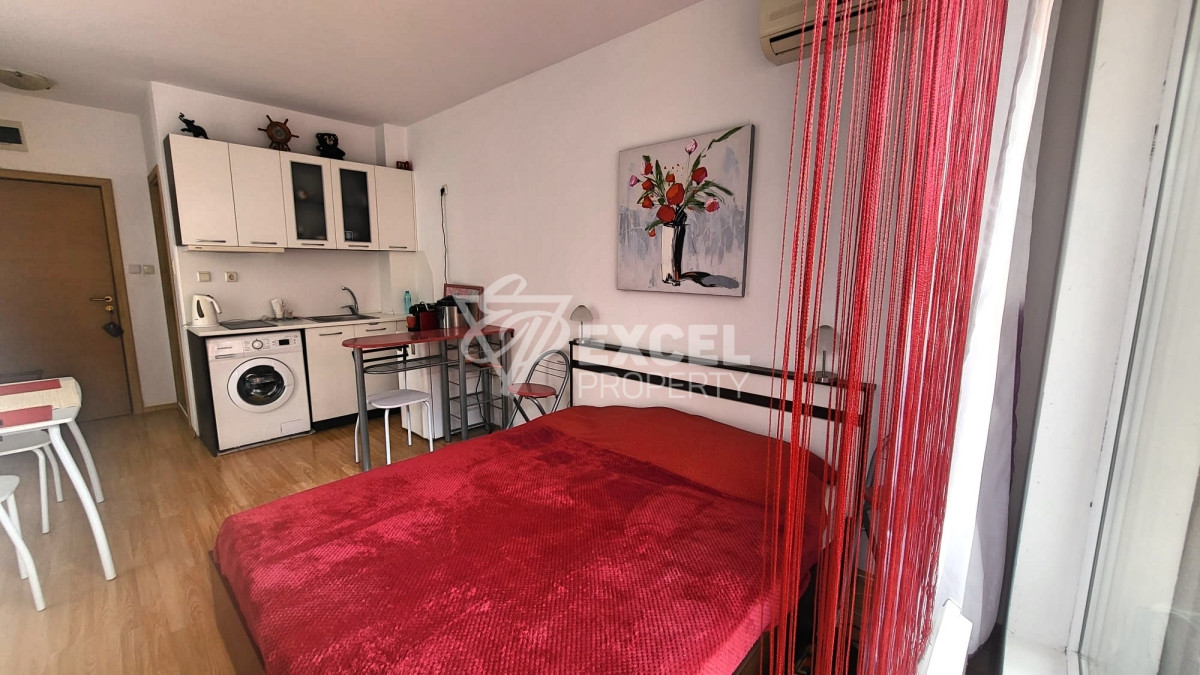 Stylish studio with balcony- Sunny Day 6, 3 km from Sunny Beach