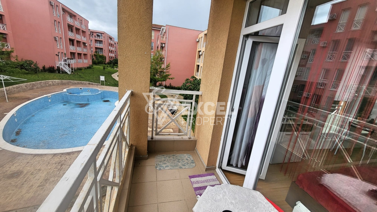 Stylish studio with balcony- Sunny Day 6, 3 km from Sunny Beach